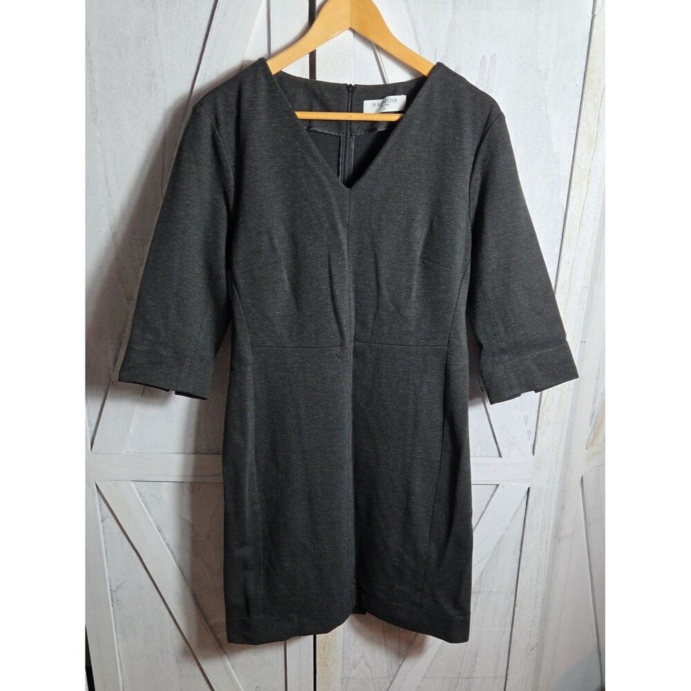 M.M. Lafleur Tailored V-Neck Dress Size 12